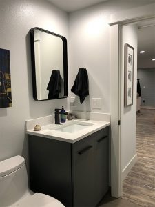Bathroom after interior painting